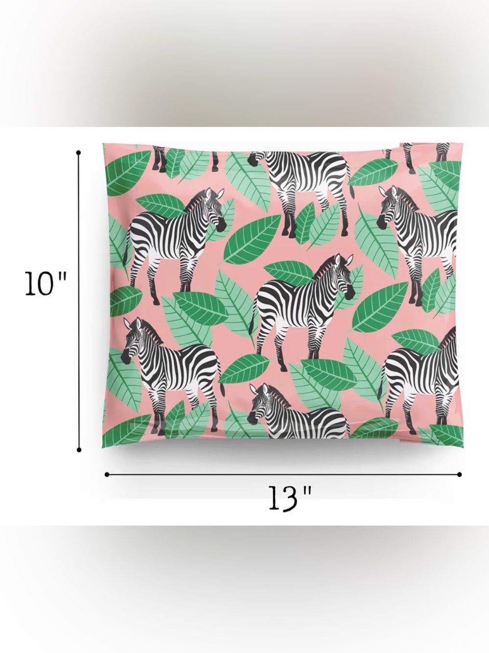 Polymailers 10x13- Set of 10 Pink/Zebra